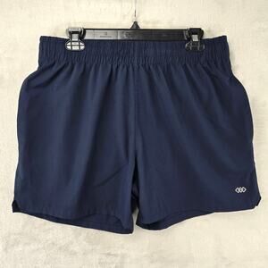 Leg3nd Athletic Shorts Mens Large Blue Drawstring Track Pockets Legend Fitness